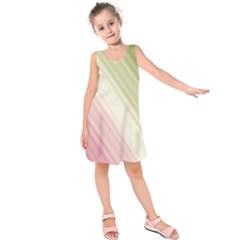 Pink Green Kids  Sleeveless Dress by Sparkle