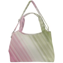 Pink Green Double Compartment Shoulder Bag by Sparkle