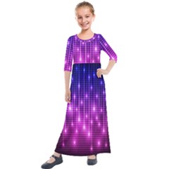 Shiny Stars Kids  Quarter Sleeve Maxi Dress by Sparkle