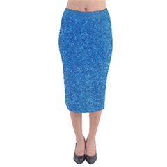 Blue Sparkles Velvet Midi Pencil Skirt by ElenaIndolfiStyle