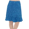 Blue Sparkles Fishtail Chiffon Skirt View1