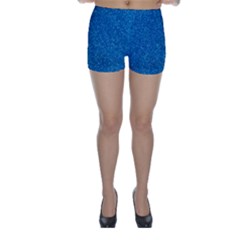 Blue Sparkles Skinny Shorts by ElenaIndolfiStyle