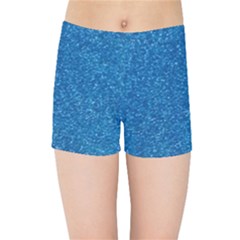 Blue Sparkles Kids  Sports Shorts by ElenaIndolfiStyle