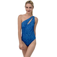 Blue Sparkles To One Side Swimsuit by ElenaIndolfiStyle