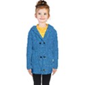 Blue Sparkles Kids  Double Breasted Button Coat View1