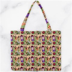 Purple Glasses Girl Pattern Peach Mini Tote Bag by snowwhitegirl