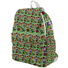 Purple Glasses Girl Pattern Green Top Flap Backpack by snowwhitegirl