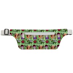 Purple Glasses Girl Pattern Green Active Waist Bag by snowwhitegirl