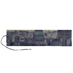 Buenos Aires Argentina Cityscape Aerial View Roll Up Canvas Pencil Holder (l) by dflcprintsclothing