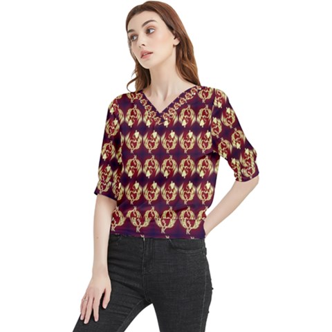 1562736744269 Quarter Sleeve Blouse by SERIPPY