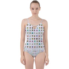 All The Aliens Teeny Cut Out Top Tankini Set by ArtByAng