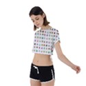 All The Aliens Teeny Tie Back Short Sleeve Crop Tee View2