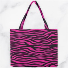 Pink Zebra Mini Tote Bag by Angelandspot