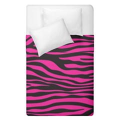 Pink Zebra Duvet Cover Double Side (single Size) by Angelandspot