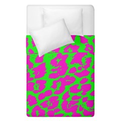 Neon Big Cat Duvet Cover Double Side (single Size) by Angelandspot