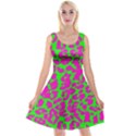 Neon Big Cat Reversible Velvet Sleeveless Dress View1