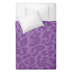 Purple Big Cat Pattern Duvet Cover Double Side (single Size) by Angelandspot