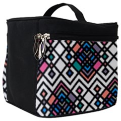 Boho Geometric Make Up Travel Bag (big) by tmsartbazaar