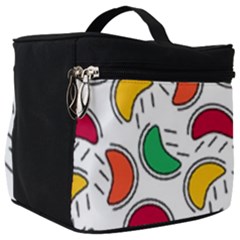 Geometric Fruity Make Up Travel Bag (big) by tmsartbazaar