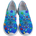 Fractal Art School Of Fishes Women s Lightweight Slip Ons View1
