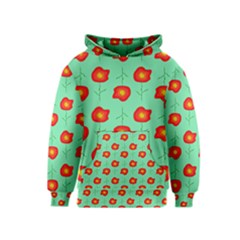 Flower Pattern Ornament Kids  Pullover Hoodie by HermanTelo