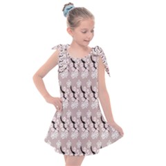 Pink Floral Kids  Tie Up Tunic Dress by Sparkle