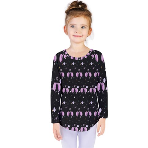 Galaxy Unicorns Kids  Long Sleeve Tee by Sparkle