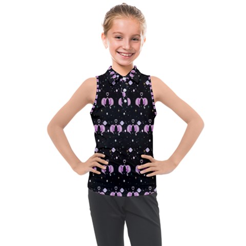 Galaxy Unicorns Kids  Sleeveless Polo Tee by Sparkle