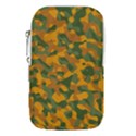 Green and Orange Camouflage Pattern Waist Pouch (Small) View1