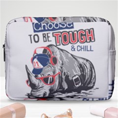 Choose To Be Tough & Chill Make Up Pouch (large) by Bigfootshirtshop