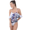 Choose To Be Tough & Chill Drape Piece Swimsuit View1