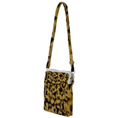 Black Yellow Brown Camouflage Pattern Multi Function Travel Bag by SpinnyChairDesigns