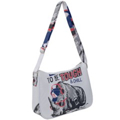 Choose To Be Tough & Chill Zip Up Shoulder Bag by Bigfootshirtshop