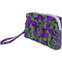 Purple and Green Camouflage Wristlet Pouch Bag (Small) View1