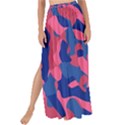 Blue and Pink Camouflage Pattern Maxi Chiffon Tie-Up Sarong View1