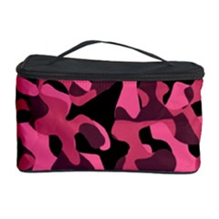 Black And Pink Camouflage Pattern Cosmetic Storage by SpinnyChairDesigns