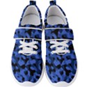 Black and Blue Camouflage Pattern Men s Velcro Strap Shoes View1