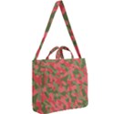 Pink and Green Camouflage Pattern Square Shoulder Tote Bag View2