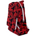 Red and Black Camouflage Pattern Travelers  Backpack View1