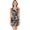 Grey and Black Camouflage Pattern Bodycon Dress View1