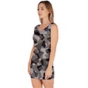 Grey and Black Camouflage Pattern Bodycon Dress View2