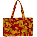 Red and Yellow Camouflage Pattern Canvas Work Bag View1