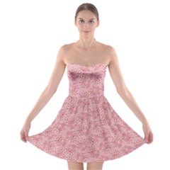 Cat With Violin Pattern Strapless Bra Top Dress by sifis