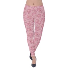 Cat With Violin Pattern Velvet Leggings by sifis