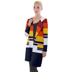 Retro Sunset Hooded Pocket Cardigan by tmsartbazaar