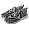Black and White Line Art Pattern Stripes Athletic Shoes View2