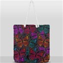 Colorful Monarch Butterfly Pattern Full Print Rope Handle Tote (Large) View2