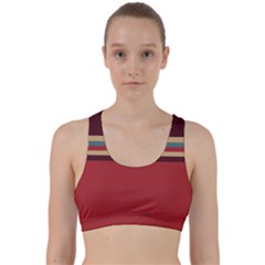 Retro Aesthetic Back Weave Sports Bra by tmsartbazaar