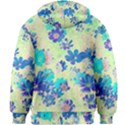 Cosmos Flowers blue Kids  Zipper Hoodie Without Drawstring View2