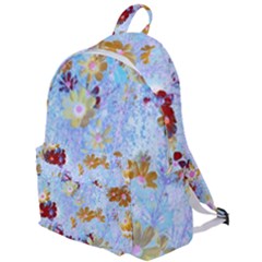 Cosmos Flowers Ligh Blue The Plain Backpack by DinkovaArt